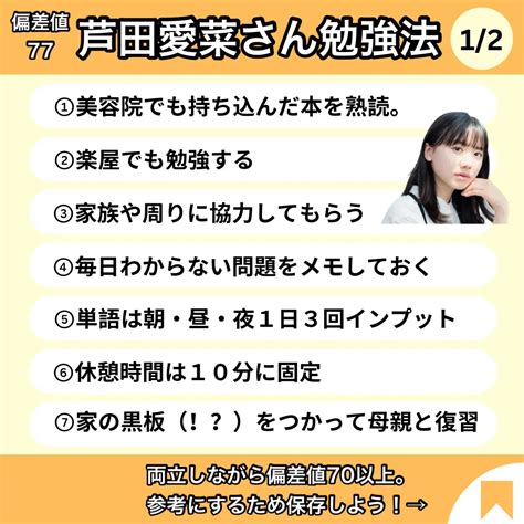 【芦田愛菜の勉強法】1日に10